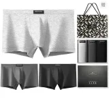 Solid Color 3-Pack Gift Box Set (Black+Iron Gray+Light Gray) 100% cotton Moisture-Wicking Antibacterial