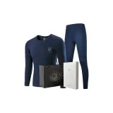 1 Set Underwear (Navy Blue) 100% cotton Antibacterial/Wolf Print/Shopping Bag Included