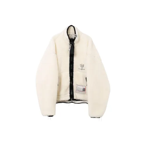 Maison Mihara Yasuhiro 화이트 남성 벨벳 재킷