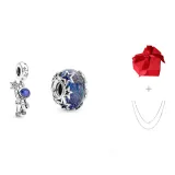 Deep Blue Galaxy+Astronaut Star Picking (Includes Plain Chain, Box)