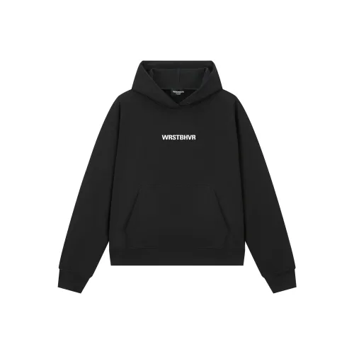 WRSTBHVR PIONEER 블랙 남녀공용 맨투맨