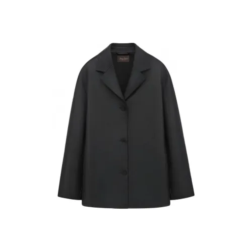 ROMI STUDIO 블랙 여성 가죽 자켓
