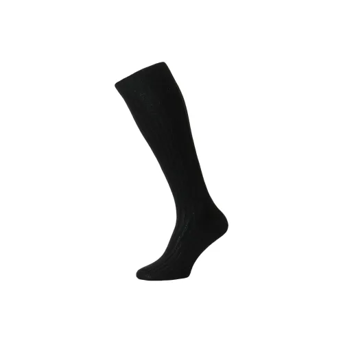 PANTHERELLA 1팩 블랙 남성 오버 니 삭스