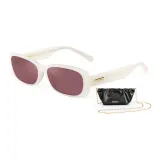 Iridescent Frame with Wine Red Lens