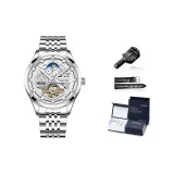 Silver Case White Dial Steel Band-Packaging