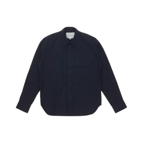 Studio Nicholson 씨 블루 남성 셔츠