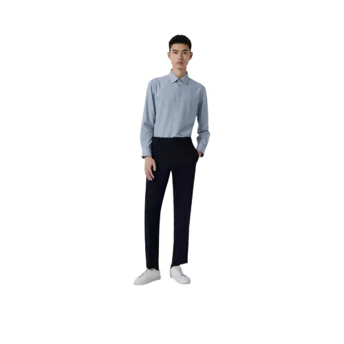 ERDOS 네이비 블루 남성 캐주얼 팬츠