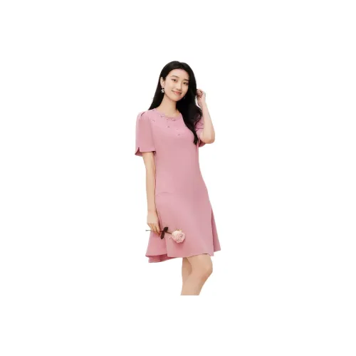 KORADIOR 여성 반팔 원피스