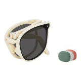 MK498YJ-004 Ecru Frame with Gray Lens