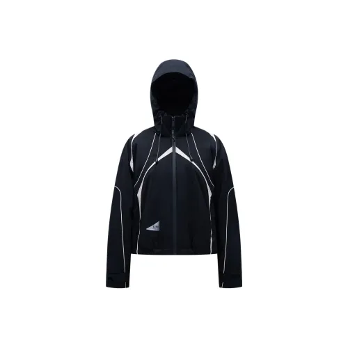 LINCchic 블랙 화이트 여성 다운 재킷