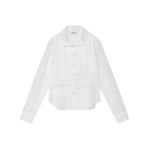 GLOWNY 화이트 여성 셔츠
