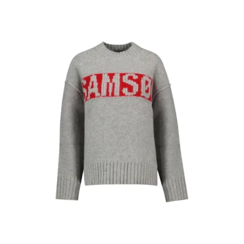 SAMSOE & SAMSOE 그레이 여성 스웨터