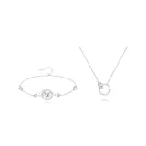 Sterling Silver Bracelet & Necklace Set