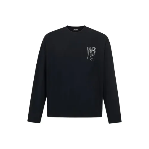 WRSTBHVR PIONEER 블랙 남녀공용 티셔츠