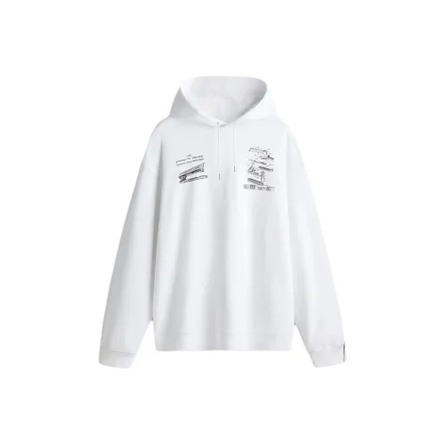 H&M ROKH 코 브랜드 화이트 스테이플러 남성 맨투맨