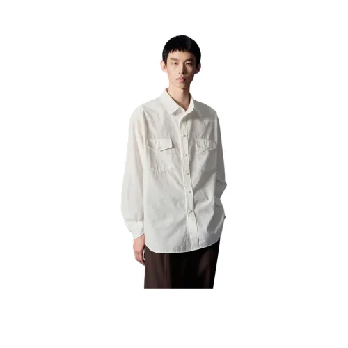 WHITT EPURE 아이보리 화이트 남성 셔츠