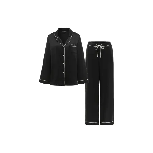 NOT JUST PAJAMA 블랙 남성 파자마 세트