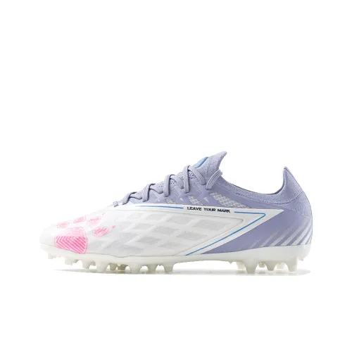 KELME 쉐도우 1.5 MG 고무 쇼트 스터드 인조 터프 충격 흡수 미끄럼 방지 통기성이 좋은 축구화 남녀공용 화이트 퍼플
