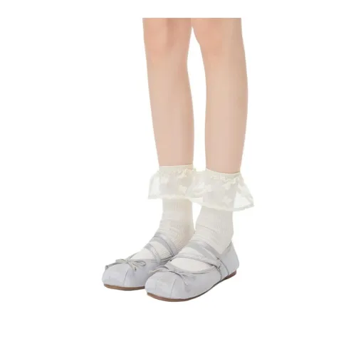 COTTON CHEESE 여성 크루 삭스