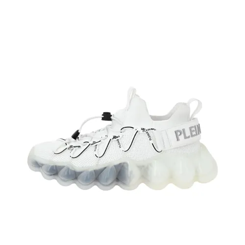 PLEIN SPORT 쿠셔닝 가벼움 로우탑 캐주얼화 남녀공용 화이트