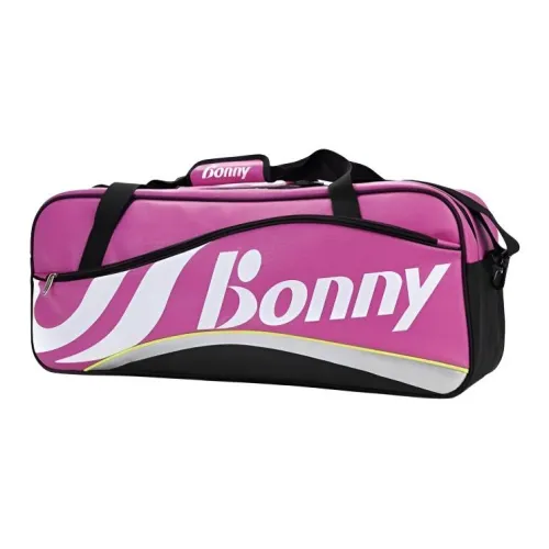 BONNY 배드민턴 라켓 백 6개 스포티 스타일 백팩 로즈 레드 남녀공용