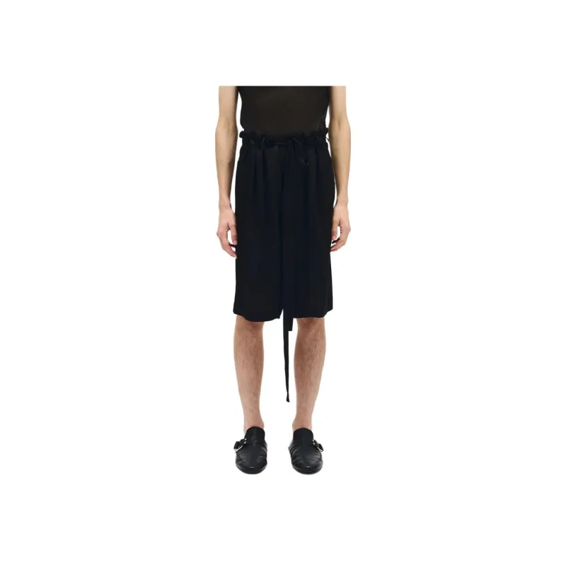 Ann Demeulemeester SS25 Casual Shorts Unisex Black-0