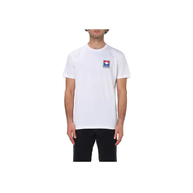DSQUARED 2 Logo Patch Crewneck T Shirt-2