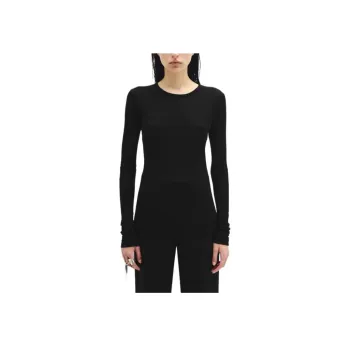 Ann Demeulemeester Fiene Long sleeve Ribbed Top