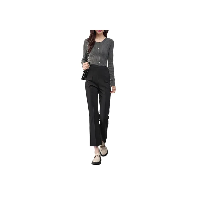 YALIDA Casual Pants Women's Meteorite Black-0