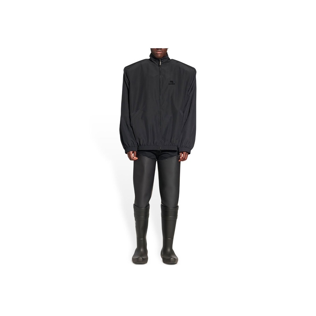 Balenciaga Sporty B Oversized Tracksuit Nylon Jacket - POIZON