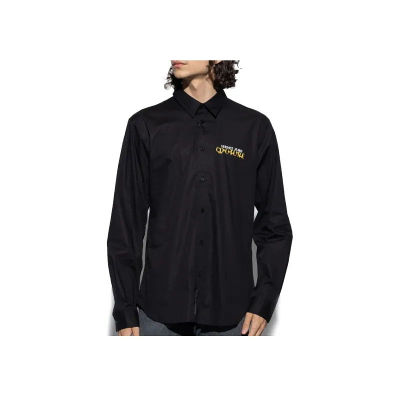 VERSACE JEANS COUTURE Logo print Cotton Shirt-3