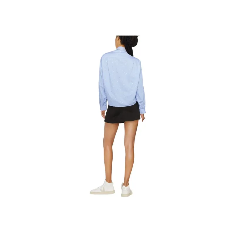 PALM ANGELS Stripe Detailed A Line Mini Skirt-1