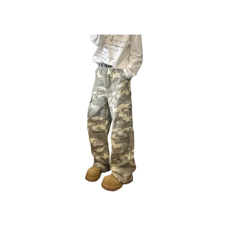 NEVER RULE Casual Pants Unisex Desert Camouflage-0