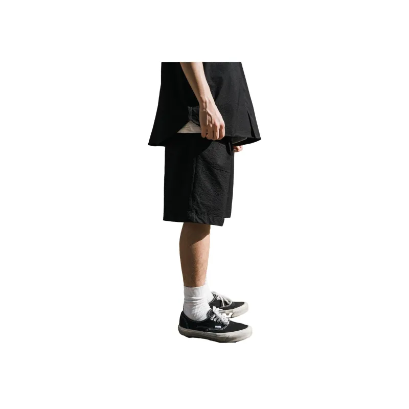 PUNCTILIOUS Casual Shorts Unisex Black-2