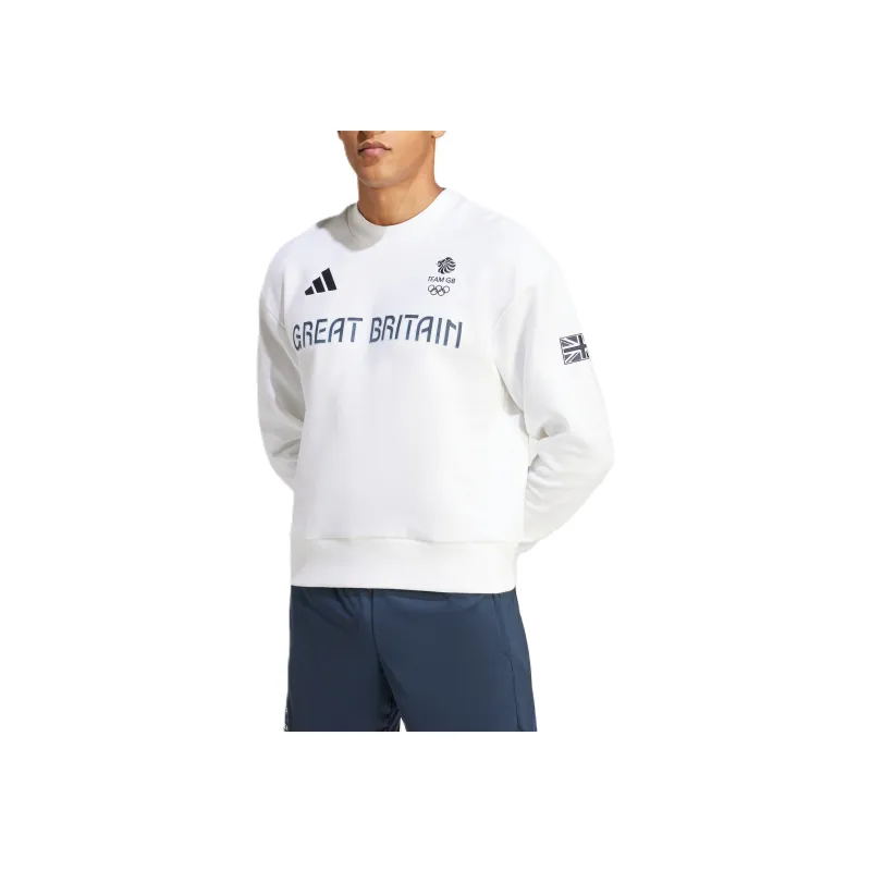 Adidas UK Training Top Olympics Collection TEAM GB SWEATSHIRT Sweatshirt Men's White-1