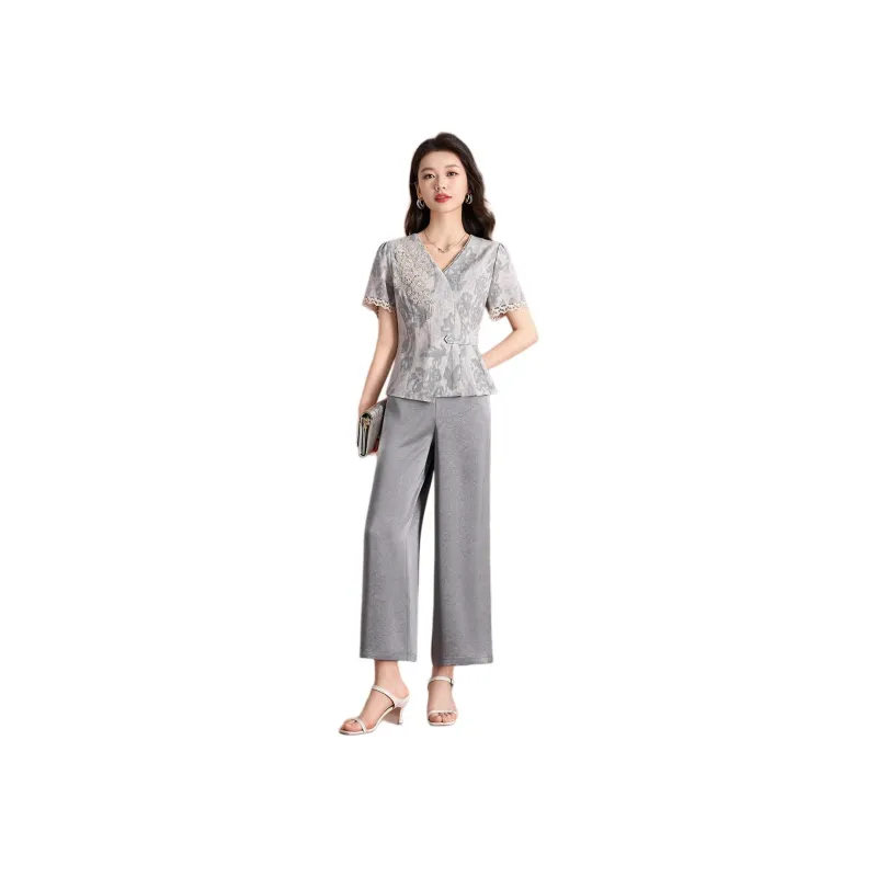 Mylan Casual Suits Women's Gray-0