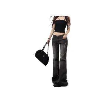 Wen Shan Jeans Women's Mocha Gray Brown