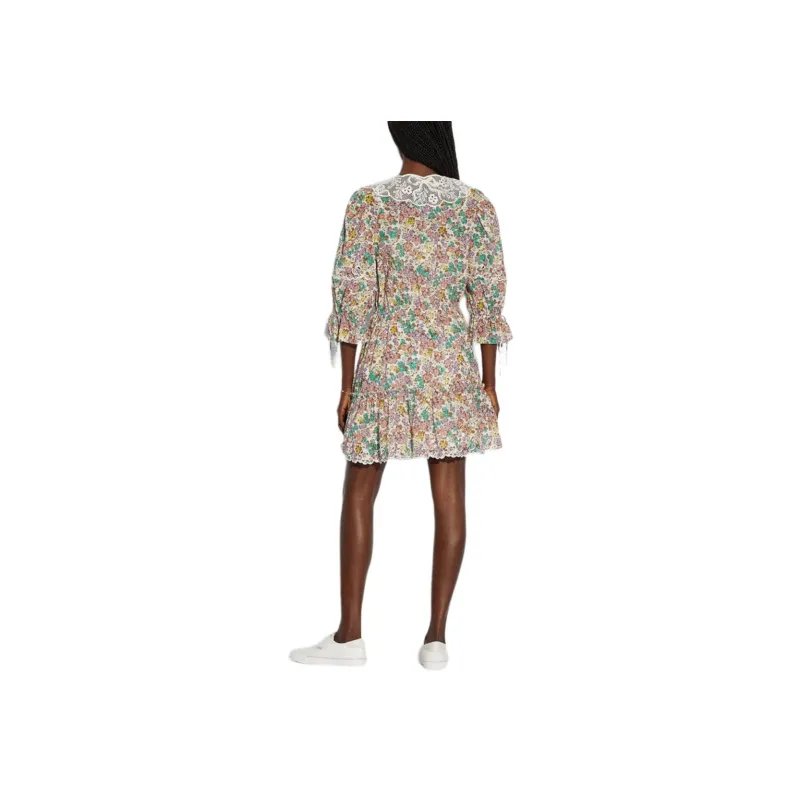 COACH Long Sleeved Dress Women's Multicolor-2
