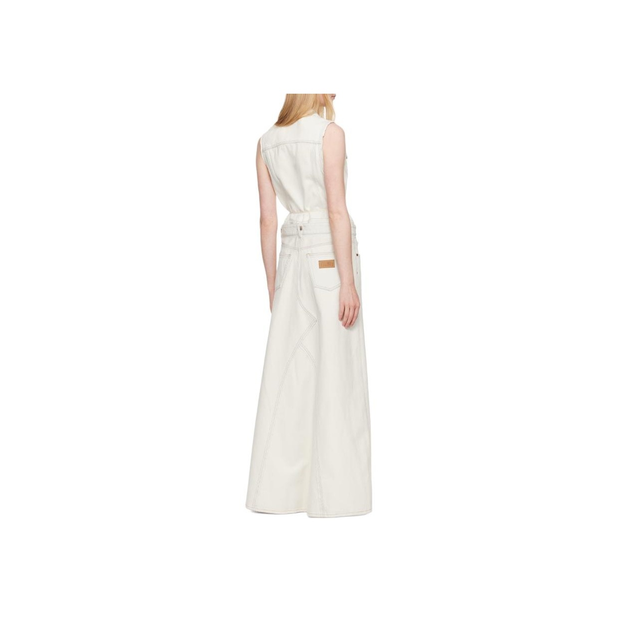 パーティードレス MM6 Maison Margiela S52CT0766 S76458 961 Dresses Grey MM6 Maison Margiela: Gray Raw Edge Midi Dress | SSENSE
