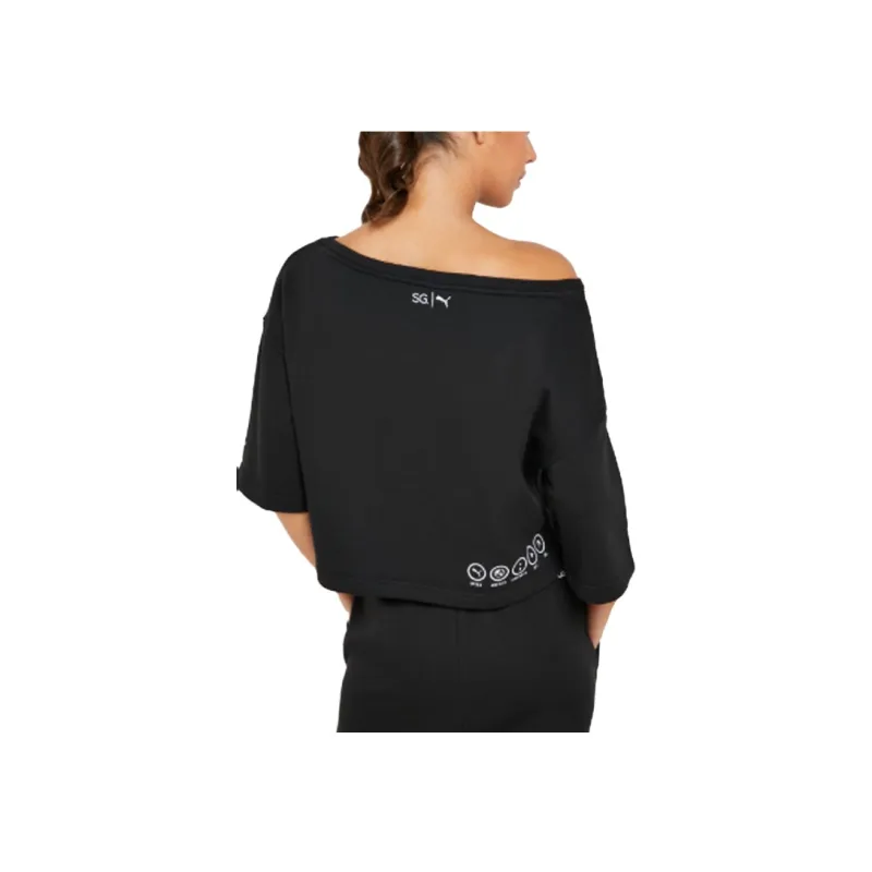 PUMA Sweatshirts Women's Black-2