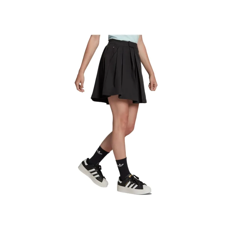 Adidas Originals ADICOLOR CONTEMPO Casual Short Skirts Women's Black-3