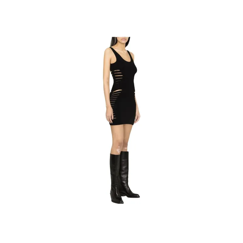 VERSACE SS23 Sleeveless Dress Women's Black-2
