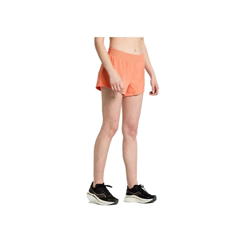 Saucony Outpace 3' Short Casual Shorts Women's Orange-3