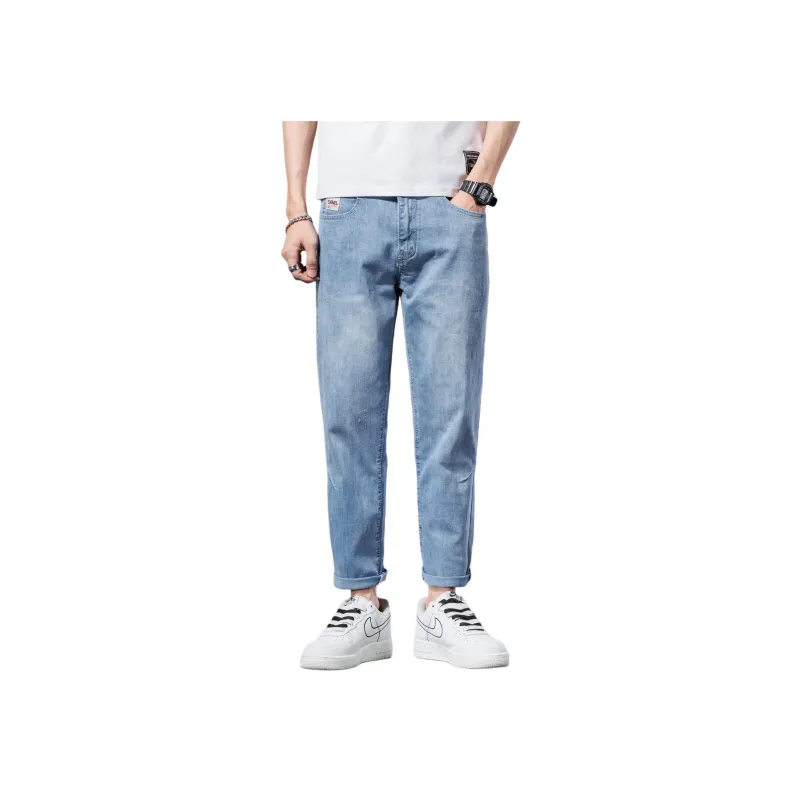 DEBRAND Jeans Men Light Blue-0