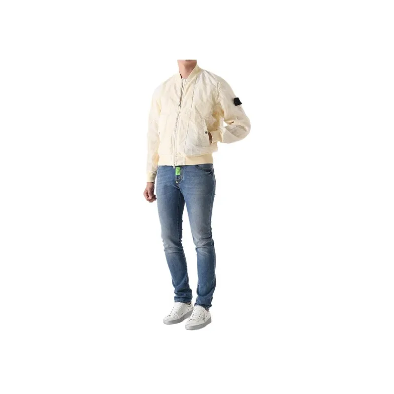 STONE ISLAND Zipped Bomber Jacket-5