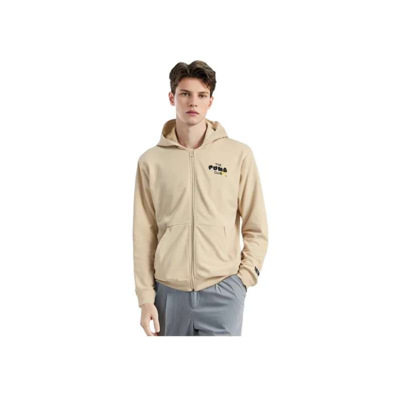 PUMA Club Graphic Jackets Men Khaki-2