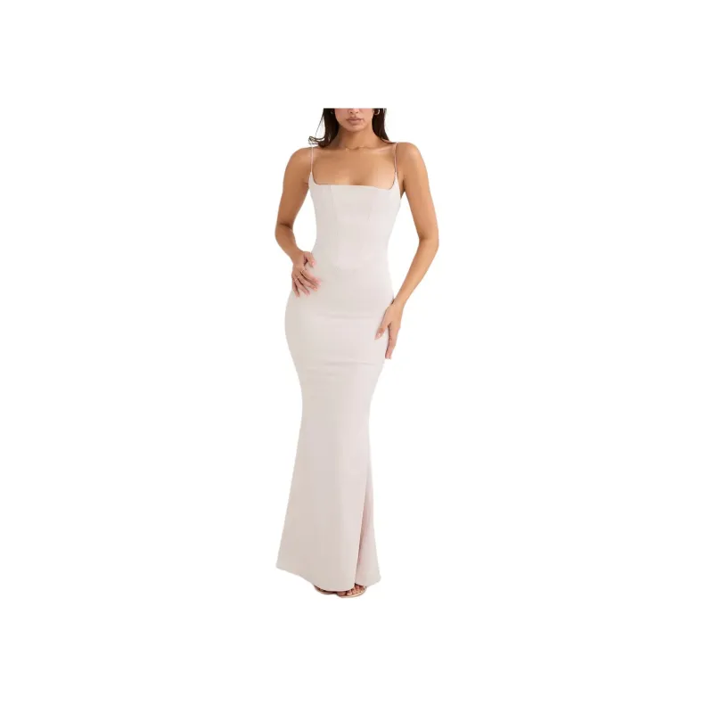 HOUSE OF CB OLIVETTE Slip Dress Women's CRYSTAL/Crystal-2
