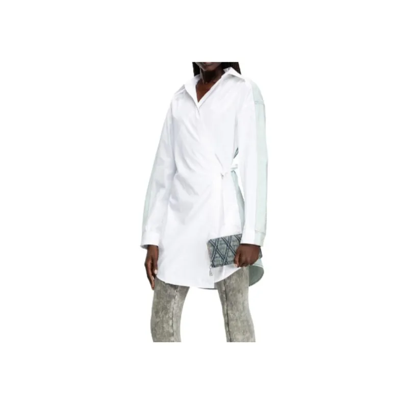 DIESEL D Elphi Den Wrap Shirt Dress-3
