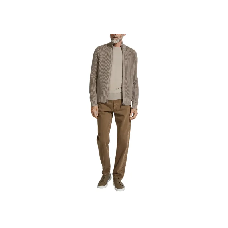 Ermenegildo Zegna Full-Zip Knitted Cardigan-1
