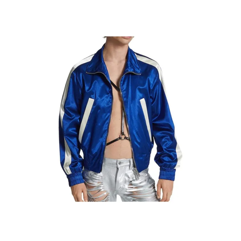 Dsquared2 Wrestler Panelled Satin Jacket-3